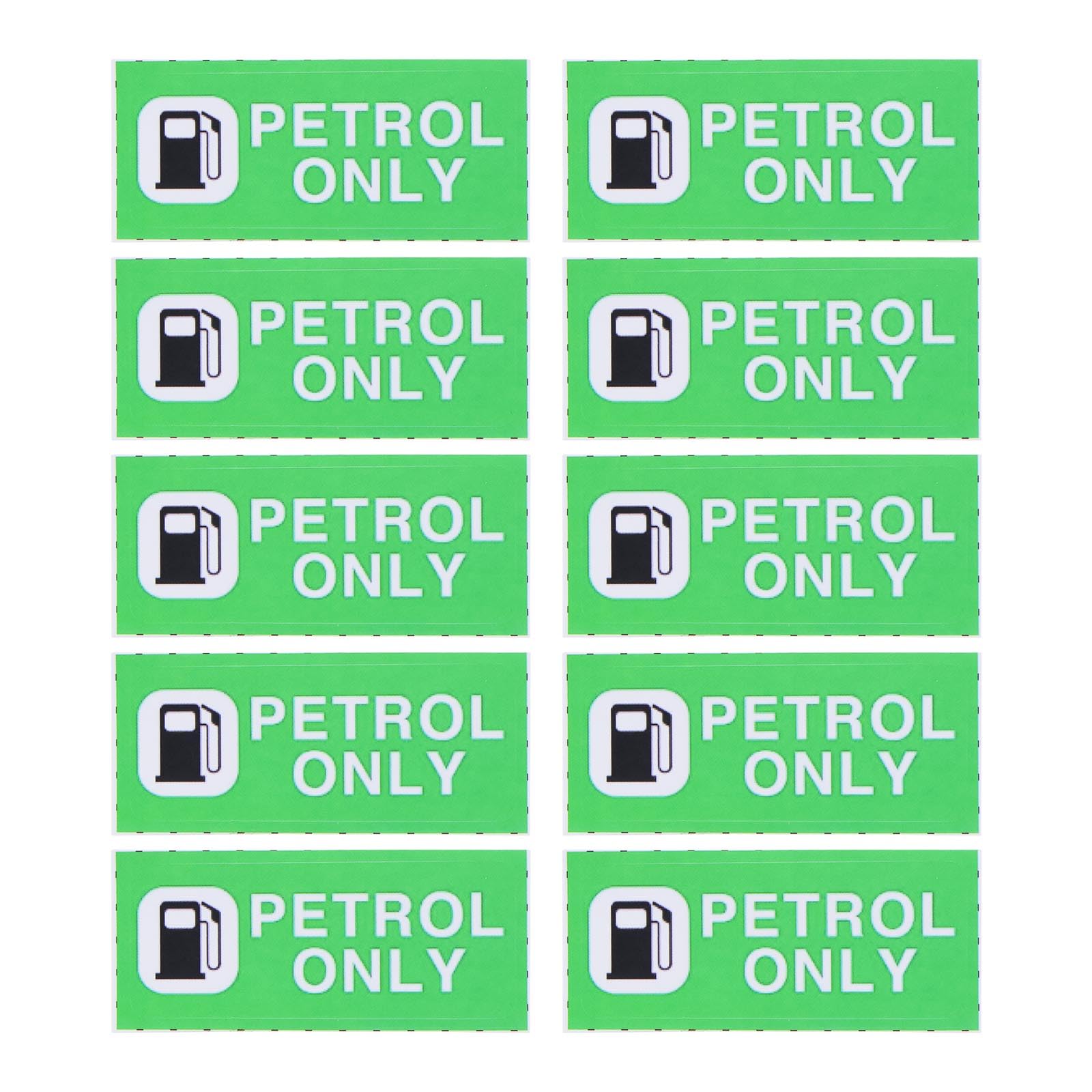 ECSiNG 10 Stück Benzinaufkleber AUT Petrol ONLY“ Aufkleber Wasserfest Selbstklebend Benzinaufkleber Zum Beschriften von Auto Transporter LKW Motorrad Fahrzeug (60 X 25 Mm) von ECSiNG