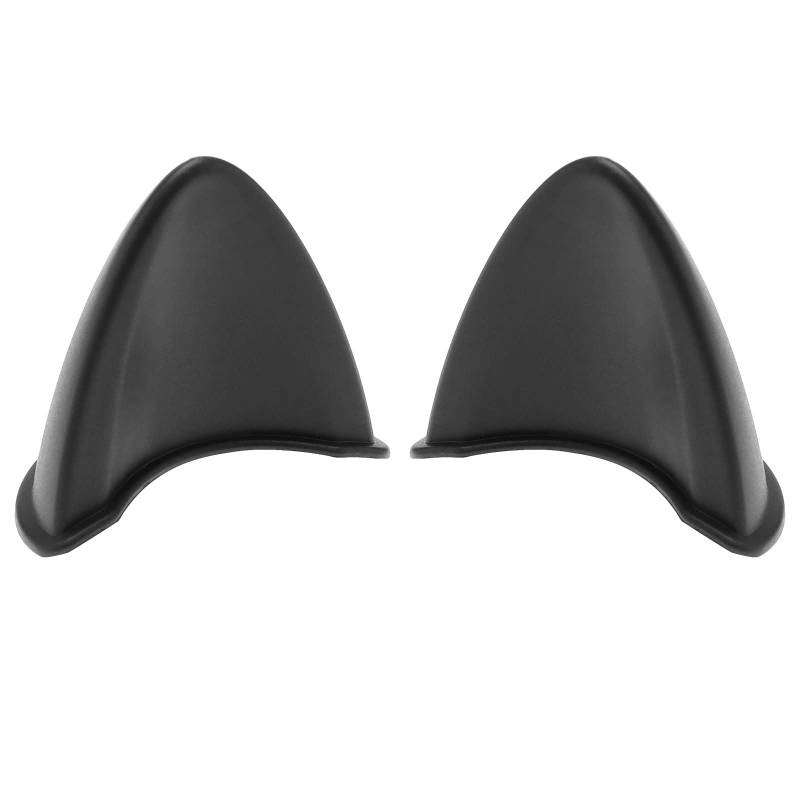 ECSiNG 2 Stück Katzenohren Aufkleber Selbstklebende Motorradhelm Dekoration Süße Kreative Aufkleber für Motorrad Fahrrad Scooter Helm, Schwarz von ECSiNG