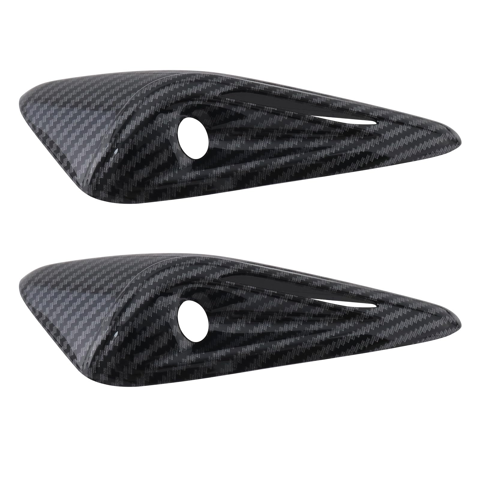 ECSiNG 2-teiliges Schutzgehäuse für die Seitenkamera des Autos Kompatibel mit Tesla Model Y Und Model 3 2024 HW4.0 163 X 54 Mm Glänzendes Carbonfasermuster ECSiNG 2-teiliges Schutzgehäuse für die Seitenkamera des Autos Kompatibel mit Tesla Model Y Und Model 3 2024 HW4.0 163 X 54 Mm Glänzendes Carbonfasermuster von ECSiNG