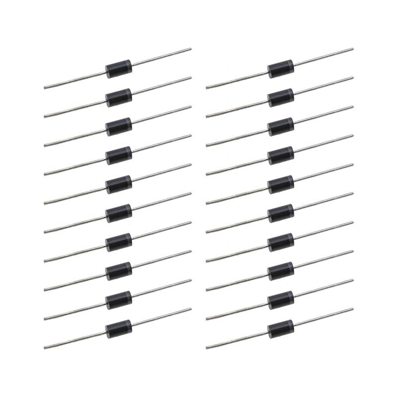 ECSiNG 20 Stück Gleichrichter Diode Solarpanel Diode SR5100 5A 100V Hohe Effizienz für Automotive Electric Wifeless Audio Television von ECSiNG