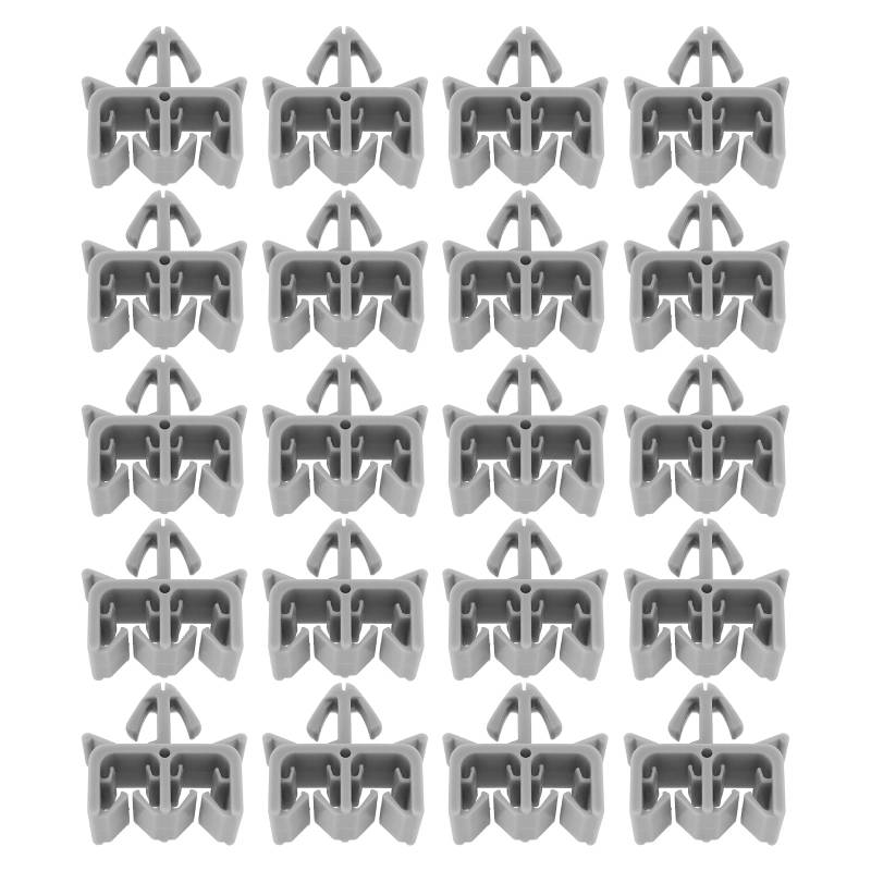 ECSiNG 20 Stück Halteklammern für Autobremsleitung 32,5 x 17 mm Halteklammern aus Kunststoff für Bremsleitung Kompatibel mit VW Kompatibel mit Toyota von ECSiNG