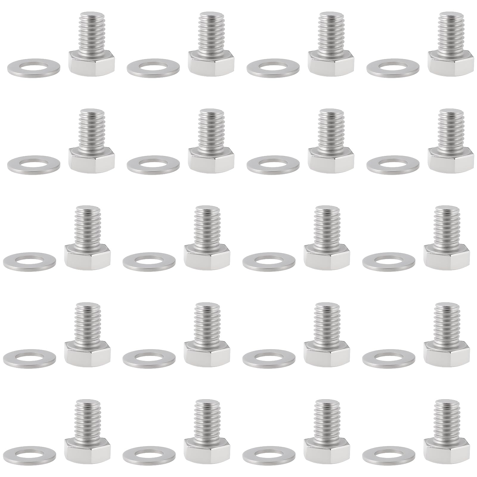 ECSiNG 20 Stück M8 X 12 Mm Schiebetür-Rollenbolzen mit Unterlegscheiben Kompatibel mit VW T4 ECSiNG 20 Stück M8 X 12 Mm Schiebetür-Rollenbolzen mit Unterlegscheiben Kompatibel mit VW T4 von ECSiNG