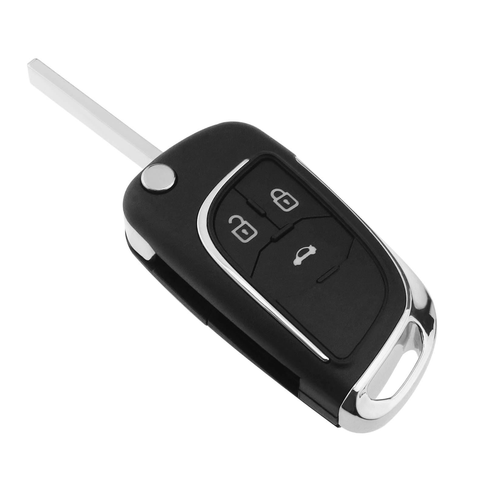 ECSiNG Auto 3 Tasten Klapp-Fernbedienung Schlüsselgehäuse Auto Klappbare Fernbedienung Schlüsselhülle Kompatibel mit Opel Astra J Insignia Mokka Fernbedienung Schlüsselgehäuse von ECSiNG