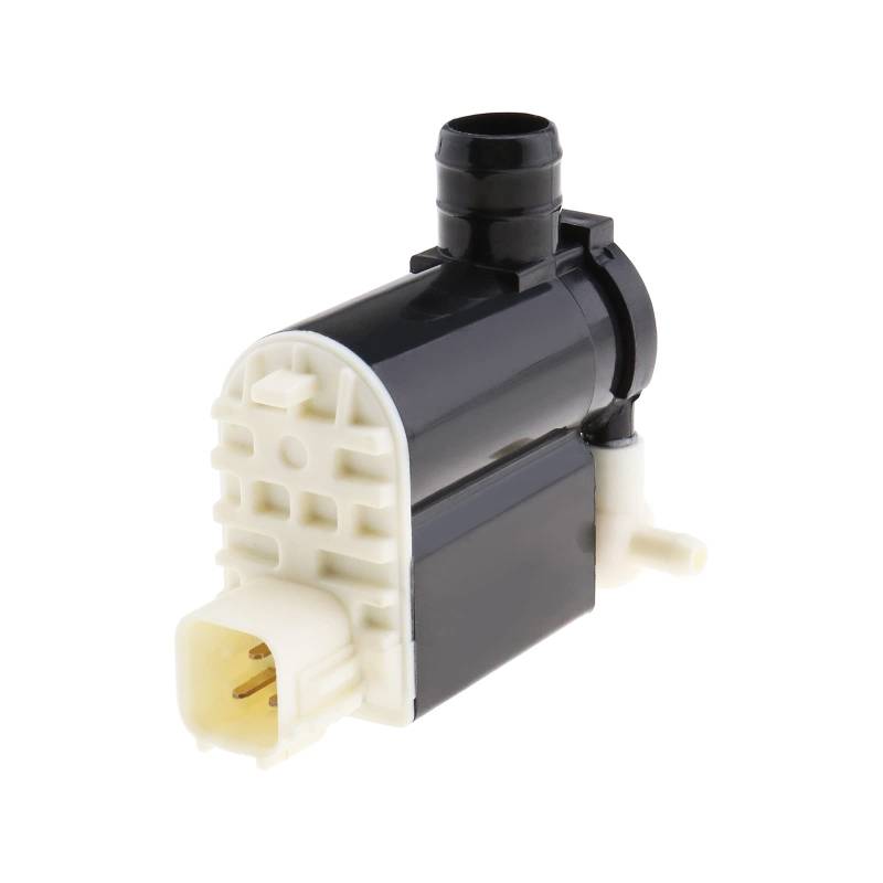 ECSiNG Fahrzeugscheibe Waschanlage Pumpe 98510-2L100 3-poliger Anschluss Doppelauslass kompatibel mit Hyundai Santa Fe Coupe Accent Kia Cee'D Soul Ersatzteil von ECSiNG