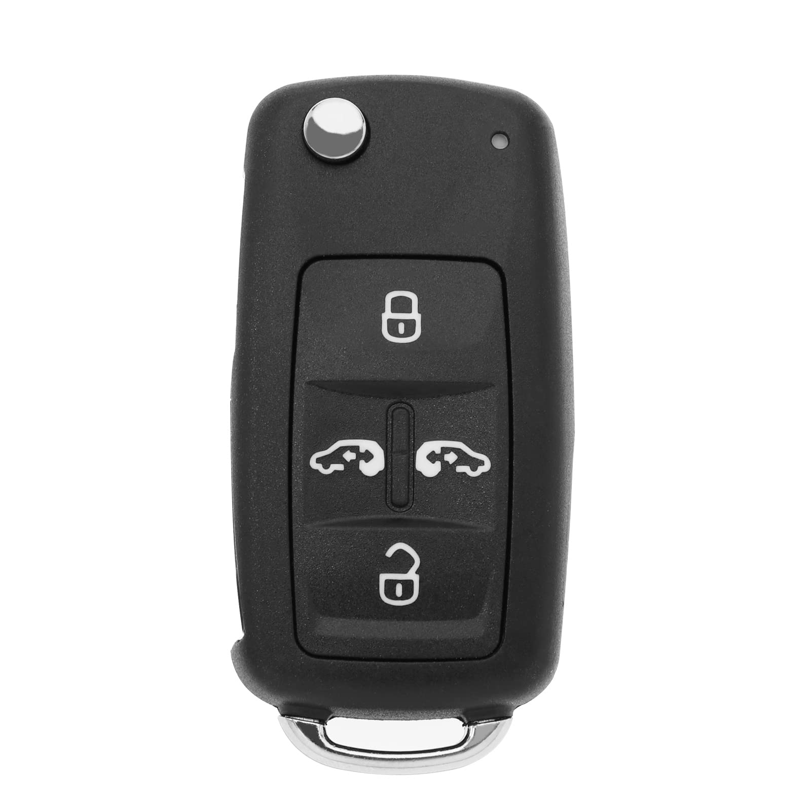 Schlüsselgehäuse mit 5 Tasten, Ersatz für VW Transporter T5 / Transporter T6 / Sharan, kompatibel mit Seat Alhambra Schlüsseletui mit 5 Tasten von ECSiNG