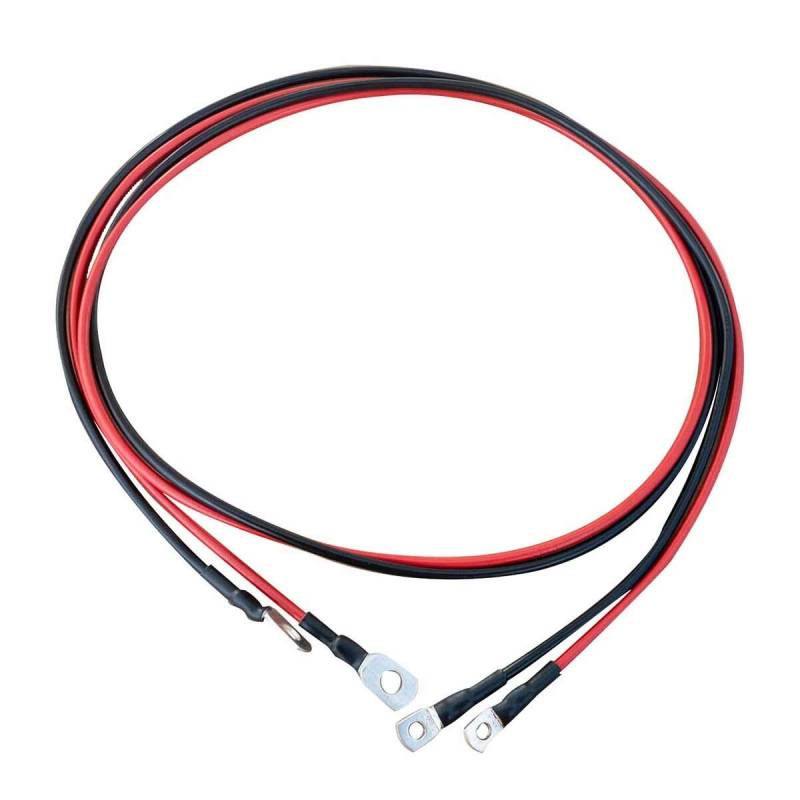 ECTIVE Batteriekabel – M6/M8, 1,5m, rot/schwarz, Kupfer, 6 mm² - Massekabel, Batterieladekabel, Stromkabel mit Ringösen für 12V Motorrad Batterie, Versorgungsbatterie, Traktionsbatterie von ECTIVE