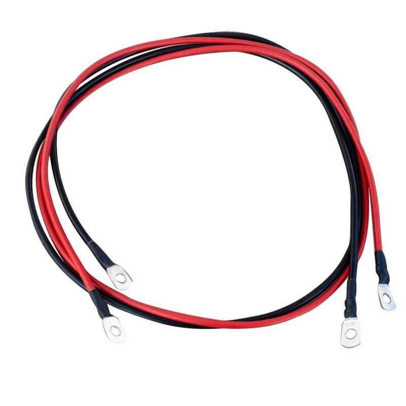 ECTIVE Batteriekabel - M8/M8, 1m, rot/schwarz, Kupfer, 10 mm² - Massekabel, Batterieladekabel, Stromkabel mit Ringösen für 12V Motorrad Batterie, Versorgungsbatterie, Traktionsbatterie von ECTIVE