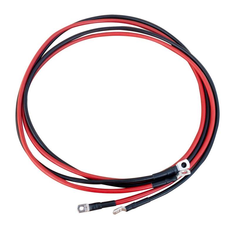 ECTIVE Batteriekabel – M6/M8, 3m, rot/schwarz, Kupfer, 16 mm² - Massekabel, Batterieladekabel, Stromkabel mit Ringösen für 12V Motorrad Batterie, Versorgungsbatterie, Traktionsbatterie von ECTIVE