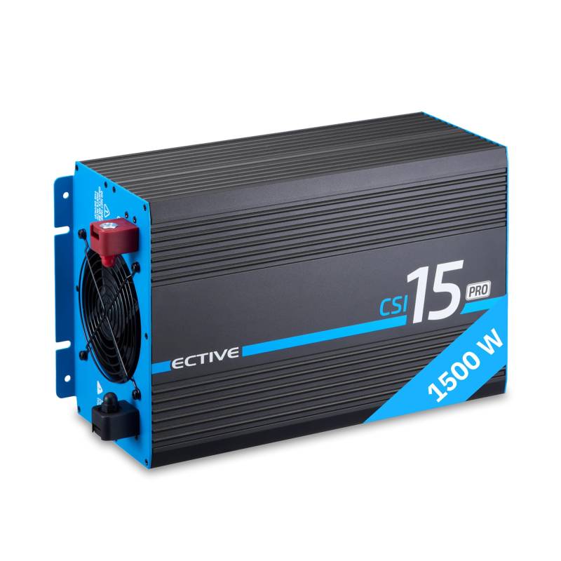 ECTIVE CSI 15 PRO 1500W/12V Sinus-Wechselrichter mit Netzvorrangschaltung und Ladegerät von ECTIVE