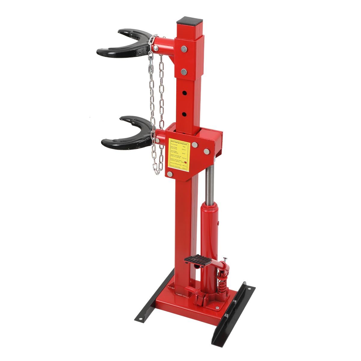 ECUTEE Hydraulischer Federspanner Stoßdämpfer Kapazität 3T Federbeinkompressor, Auto Strut Schraubenfederspanner Kompressor Feder Stoßdämpfer Kit, mit 7 Löchern für Höhenverstellbares Pedal 495–820mm von ECUTEE