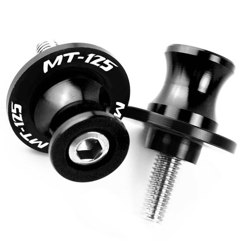 ECVHIPKLG Schwingenadapter Ständer MT125 Motorrad Zubehör 6MM Schwinge Spulen Stand Schrauben Slider Für Y&AMAHA MT-125 2015 2016 2017 2018(6mm/5) von ECVHIPKLG