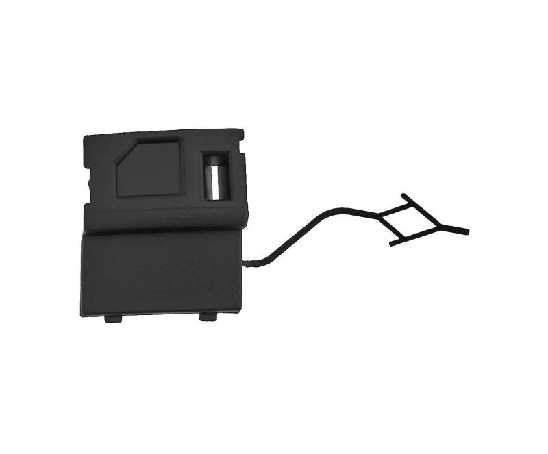 EDA PREMIUM auto Abschlepphaken, Abdeckung, Abschleppöse, Kappe, Stoßstange Links Matt, Schwarz 7P6807185A passend für VW TOUAREG 7P5, 06.14-18 von EDA PREMIUM