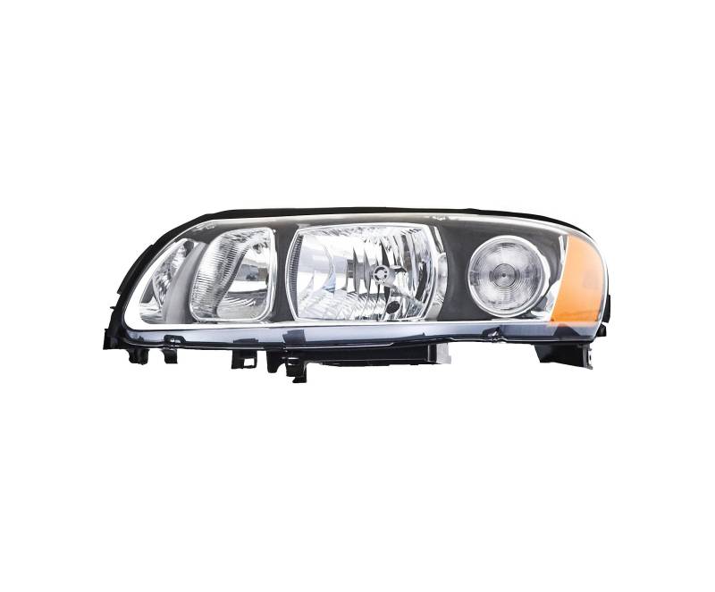 EDA PREMIUM auto Scheinwerfer Links 30698825 passend für VOLVO S60 RS/P24, 04-09 ohne Motor, schwarz von EDA PREMIUM