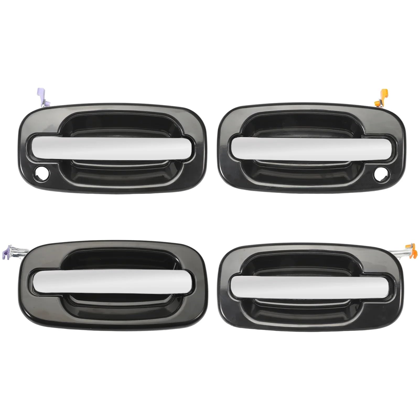 EDAUZVFR Auto Türgriff Kompatibel Mit Chevrolet Für Suburban 2500 2000 2001 2002 2003 2004 2005 2006 4 PCS Außentürgriffe Vorne/hinten Zubehör 15745149 1518241 von EDAUZVFR