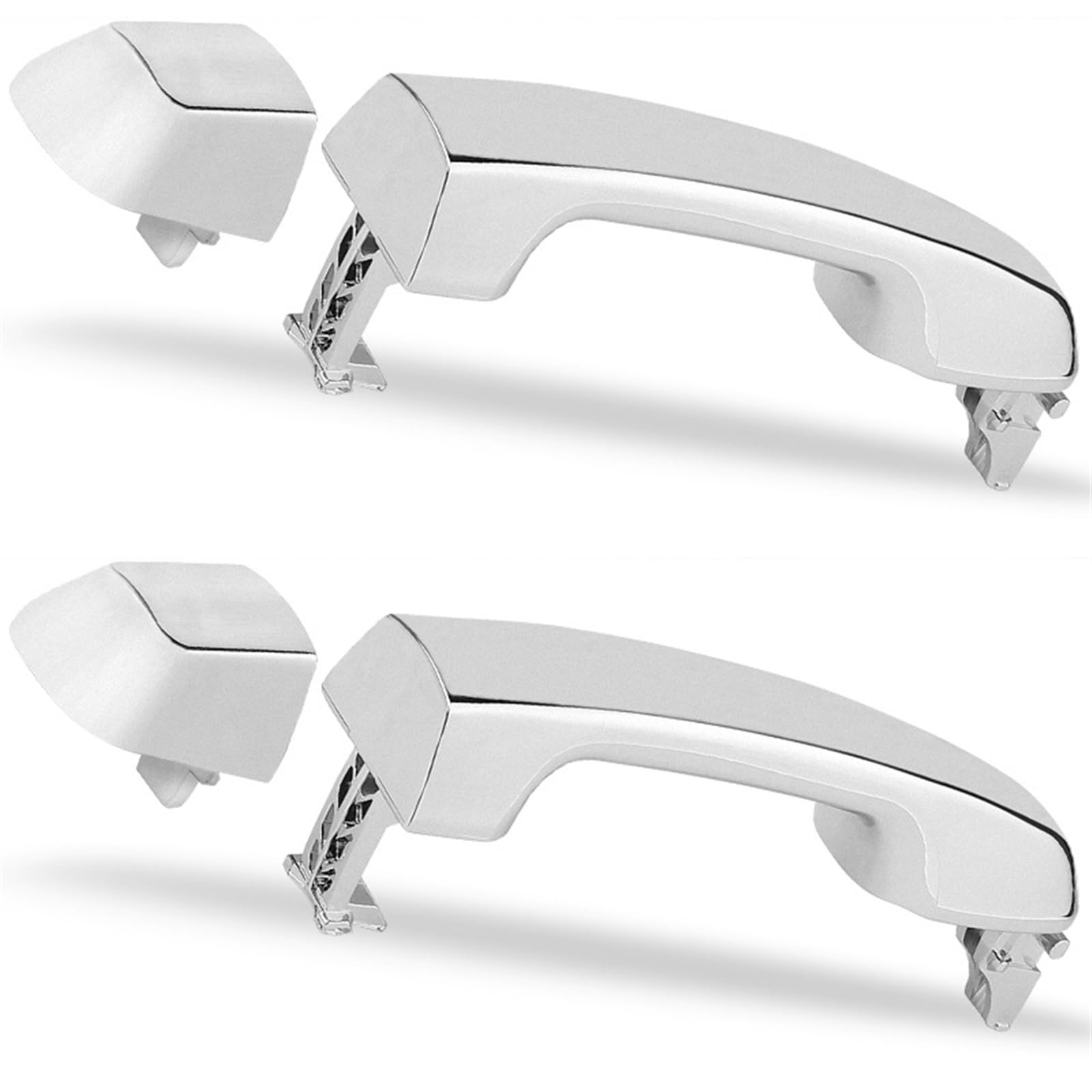 EDAUZVFR Auto Türgriff Kompatibel Mit Lexus Für GX460 Für Luxus 2014 2015 2016 2017 2018 Autoaußentürgriff Hinten Autoteile 69211-60090(Silver,2X Rear) von EDAUZVFR