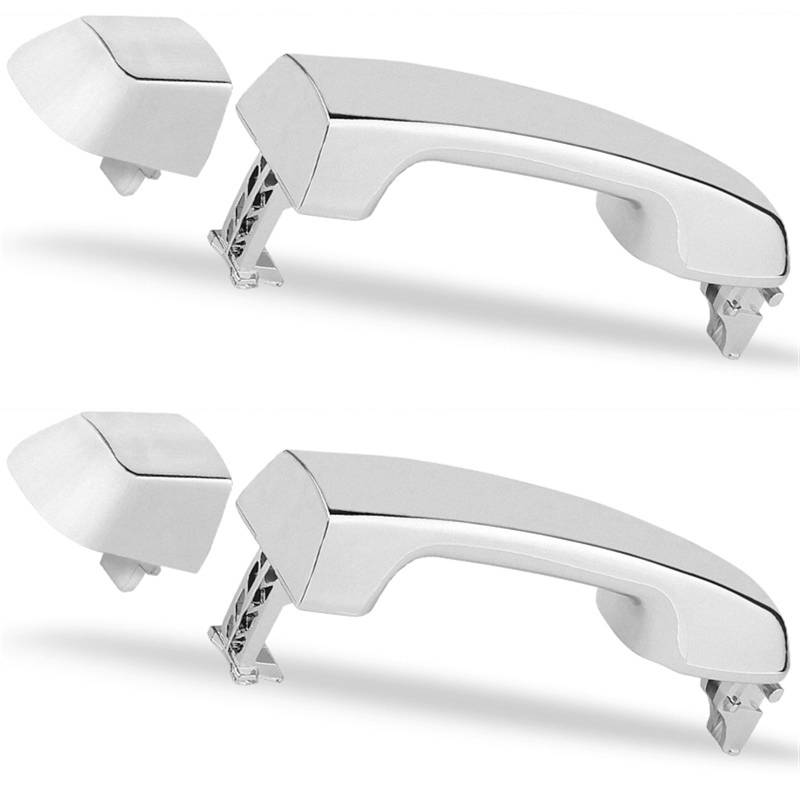 EDAUZVFR Auto Türgriff Kompatibel Mit Lexus Für GX460 Für Luxus 2014 2015 2016 2017 2018 Autoaußentürgriff Hinten Autoteile 69211-60090(Silver,2X Rear) von EDAUZVFR
