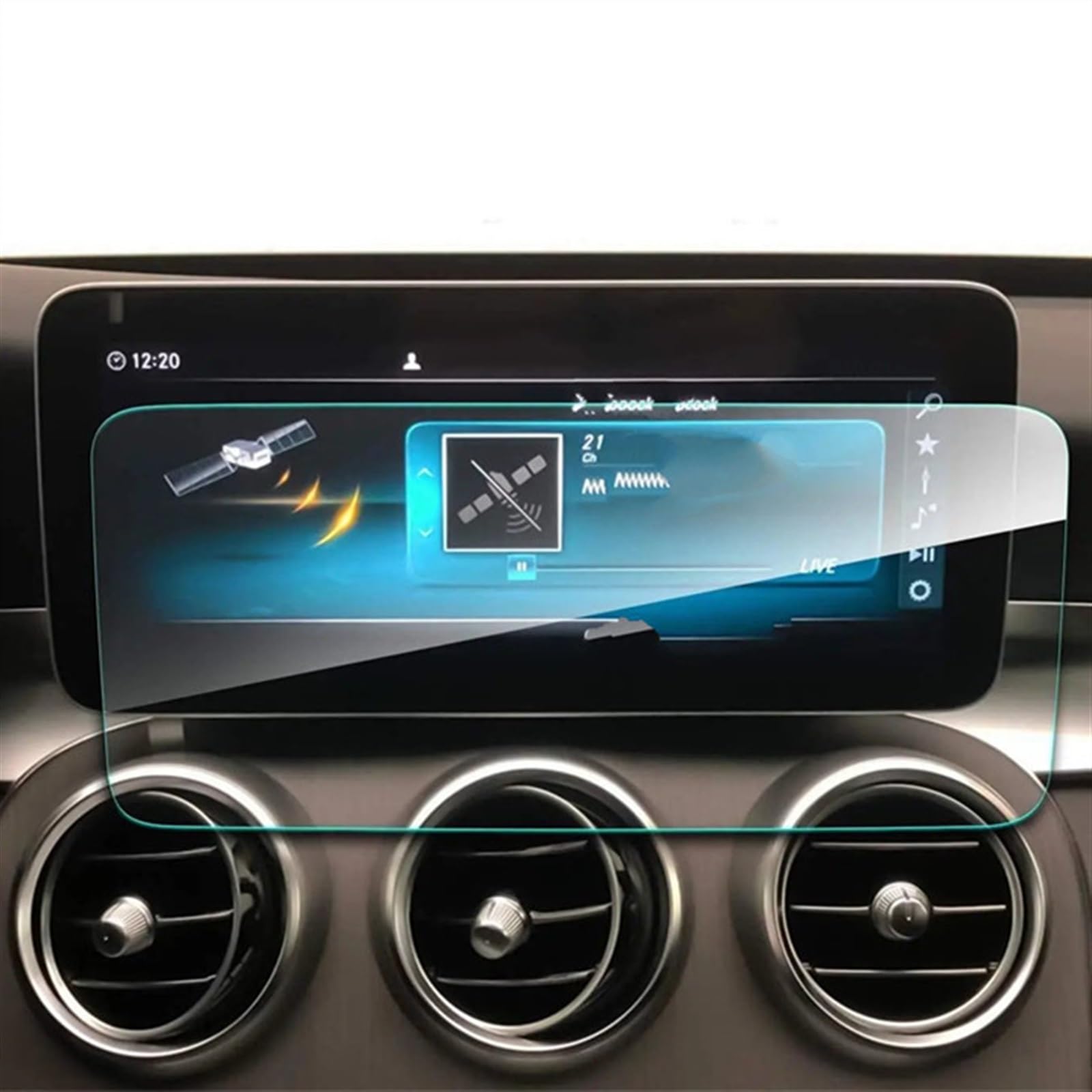 EDAUZVFR Car Displayschutzfolie Kompatibel Mit Benz Für C-Klasse W205 2019 2020 10,25 Zoll Auto-Innenraum-Armaturenbrett-Schutzfolie Displayschutzfolie Aus Gehärtetem Glas EDAUZVFR Car Displayschutzfolie Kompatibel Mit Benz Für C-Klasse W205 2019 2020 10,25 Zoll Auto-Innenraum-Armaturenbrett-Schutzfolie Displayschutzfolie Aus Gehärtetem Glas von EDAUZVFR