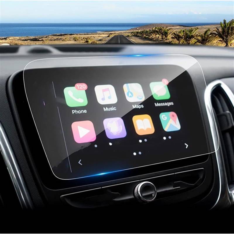 EDAUZVFR Car Displayschutzfolie Kompatibel Mit Chevrolet Für Equinox 2018 2019 8 Zoll Autoinstrument Transparente Schutzfolie Displayschutzfolie Aus Gehärtetem Glas von EDAUZVFR
