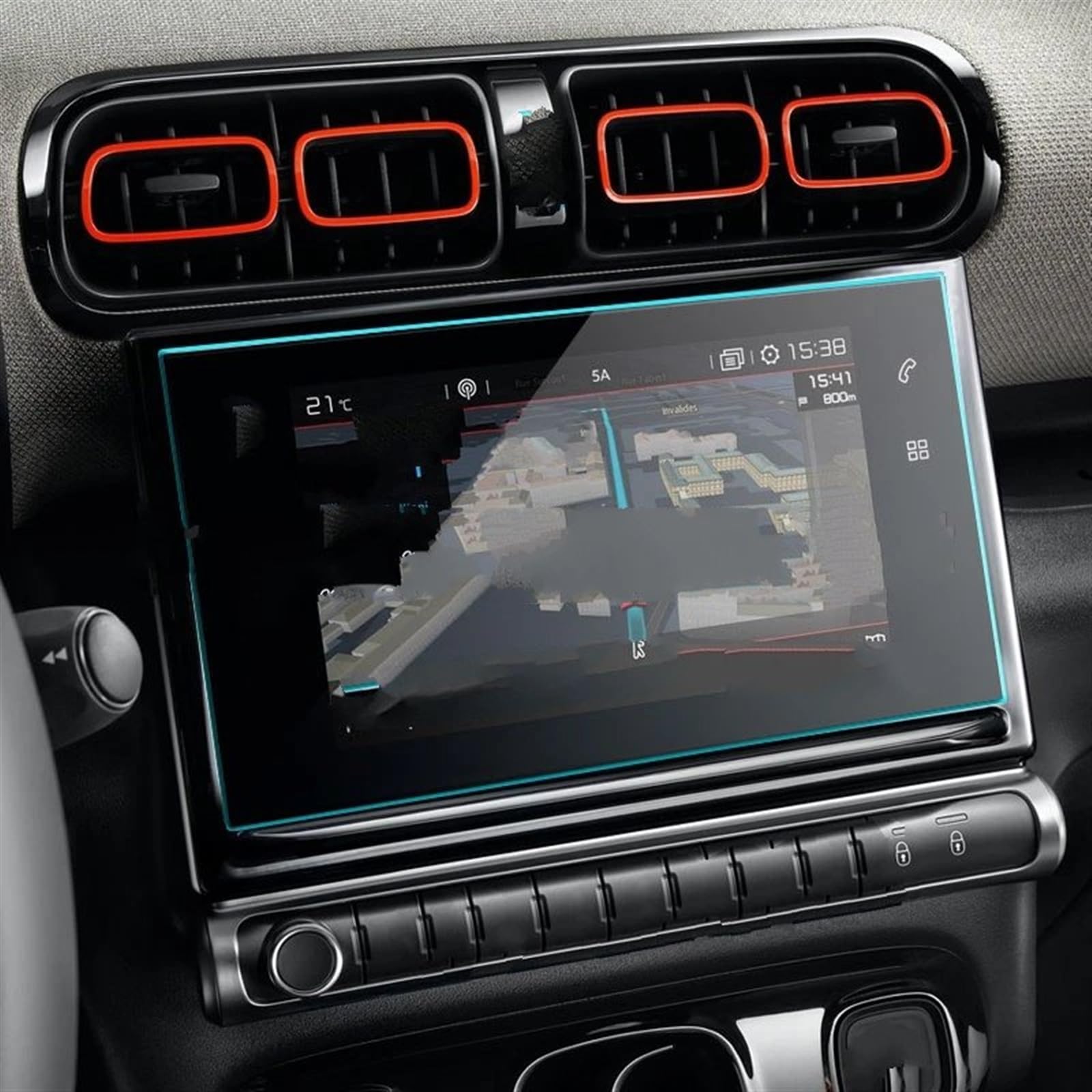 EDAUZVFR Car Displayschutzfolie Kompatibel Mit Citroen Für C3 Für Aircross 2018 2019 2020 Autonavigationsschutzfolie Autonavigationsbildschirm-Schutzfolienaufkleber EDAUZVFR Car Displayschutzfolie Kompatibel Mit Citroen Für C3 Für Aircross 2018 2019 2020 Autonavigationsschutzfolie Autonavigationsbildschirm-Schutzfolienaufkleber von EDAUZVFR