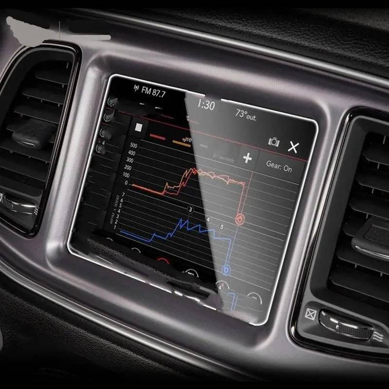 EDAUZVFR Car Displayschutzfolie Kompatibel Mit Dodge Für Challenger 2015 2016 2017 2018 2019 2020 8,4 Zoll Autoinstrumentenschutzfolie Schutzfolie Aus Gehärtetem Glas von EDAUZVFR