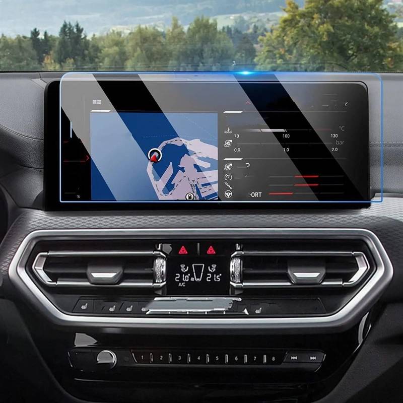 EDAUZVFR Car Displayschutzfolie Kompatibel Mit Für X3 Für X4 2022 2023 12,3 Zoll Displayschutzfolie Aus Gehärtetem Glas Autoinstrumentenschutzfolie Autozubehör von EDAUZVFR
