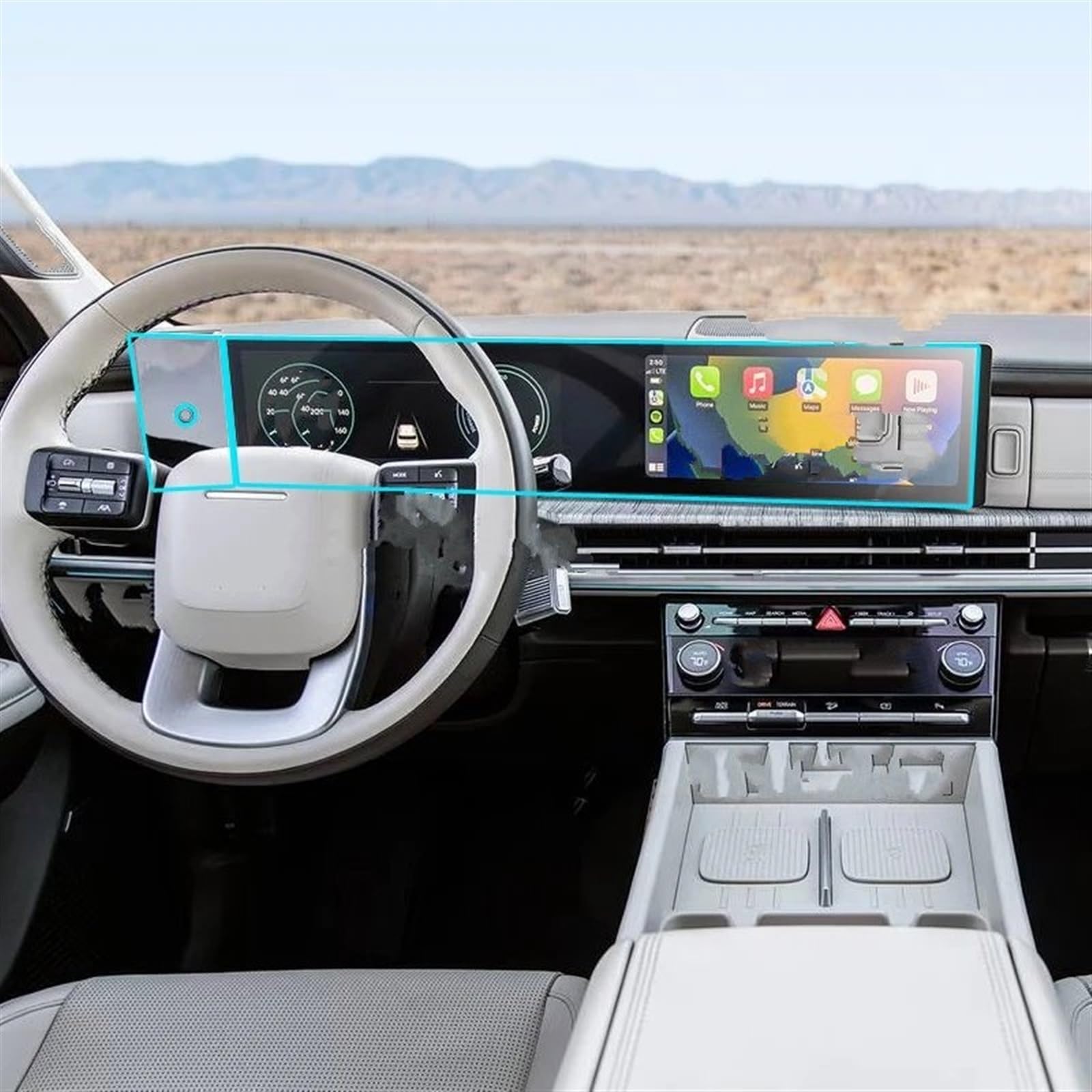 EDAUZVFR Car Displayschutzfolie Kompatibel Mit Hyundai Für Santa Fe 2024 12,3 Zoll Auto-Innenraum-Armaturenbrett-Schutzfolie Auto-Innenraum-Armaturenbrett-transparente Schutzfolie EDAUZVFR Car Displayschutzfolie Kompatibel Mit Hyundai Für Santa Fe 2024 12,3 Zoll Auto-Innenraum-Armaturenbrett-Schutzfolie Auto-Innenraum-Armaturenbrett-transparente Schutzfolie von EDAUZVFR