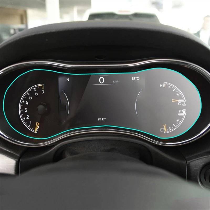 EDAUZVFR Car Displayschutzfolie Kompatibel Mit Jeep Für Grand Für Cherokee 2014 2015 2016 2017 Auto-Innenraum-Armaturenbrett-Schutzfolie Center Control Screen Schutzfolie von EDAUZVFR