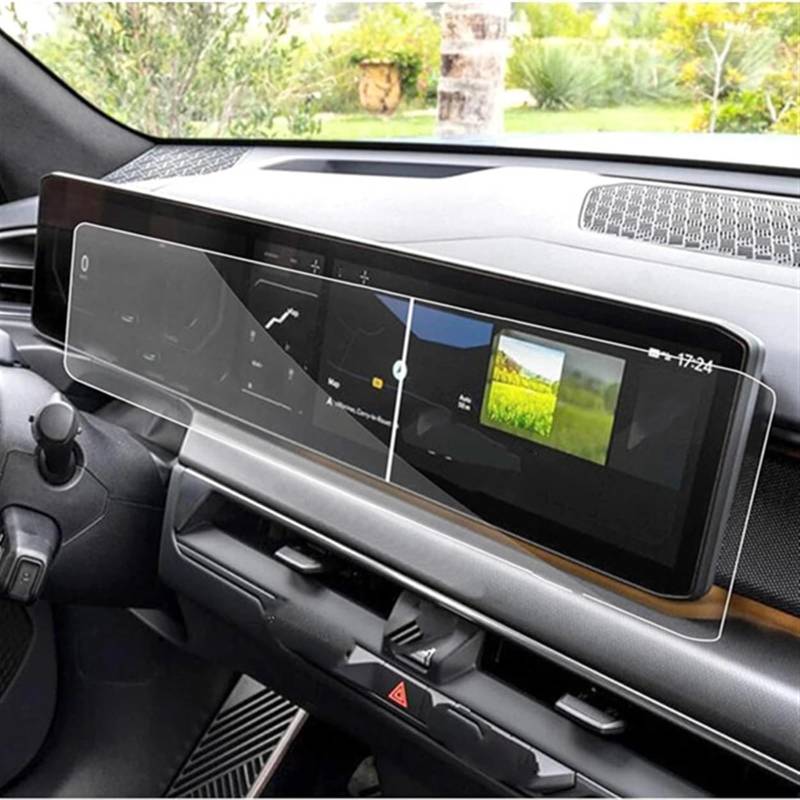 EDAUZVFR Car Displayschutzfolie Kompatibel Mit Kia Für Ev9 2024 12,3 Zoll Center Control Bildschirm Schutzfolie Dashboard Schutzfolie Schutzfolie Aus Gehärtetem Glas von EDAUZVFR
