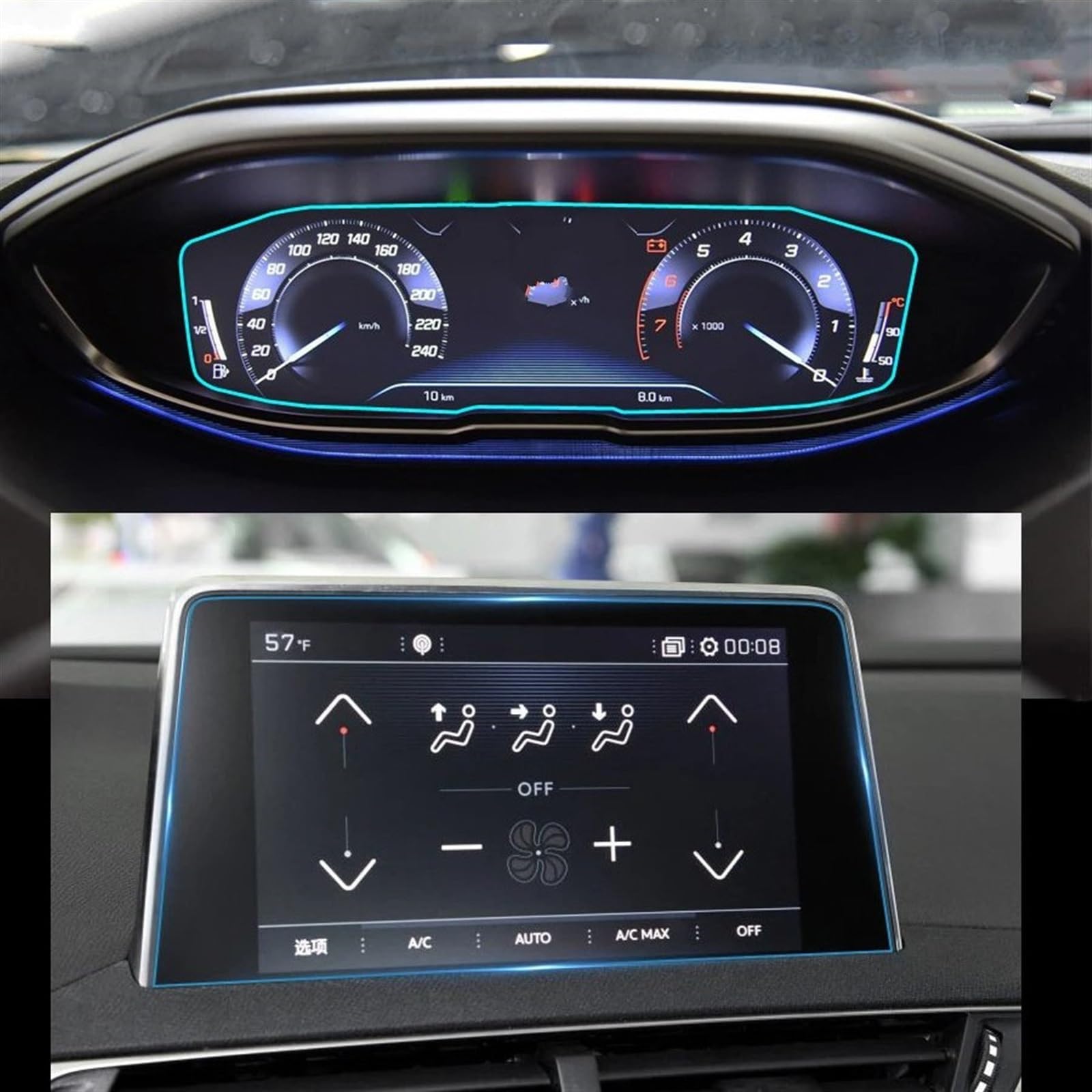 EDAUZVFR Car Displayschutzfolie Kompatibel Mit Peugeot Für 3008 5008 2017 2018 2019 Auto-Innenraum-Armaturenbrett-Schutzfolie Schutzfolie Aus Gehärtetem Glas Autozubehör EDAUZVFR Car Displayschutzfolie Kompatibel Mit Peugeot Für 3008 5008 2017 2018 2019 Auto-Innenraum-Armaturenbrett-Schutzfolie Schutzfolie Aus Gehärtetem Glas Autozubehör von EDAUZVFR