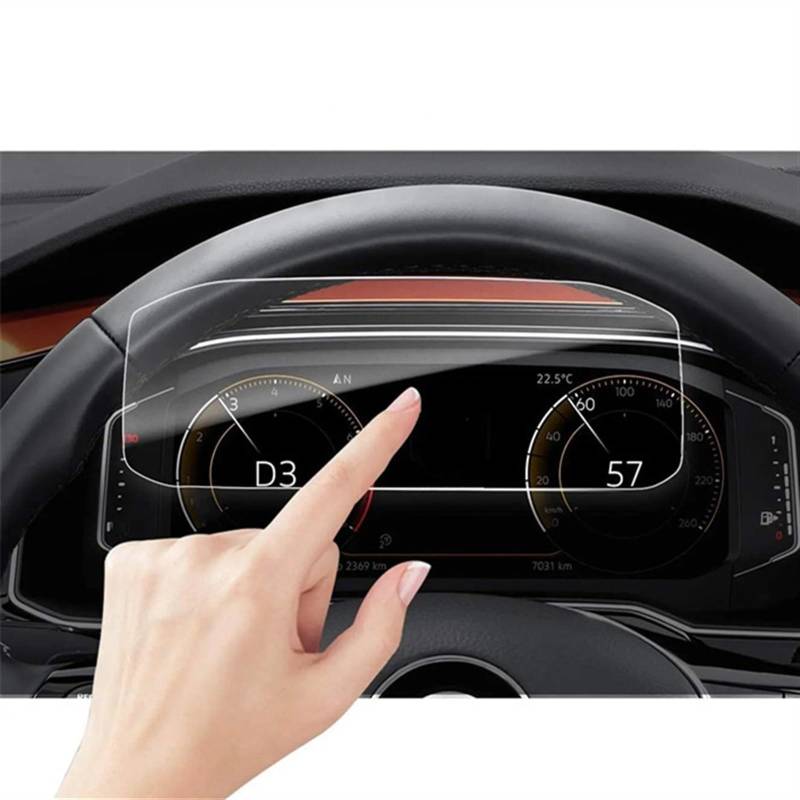 EDAUZVFR Car Displayschutzfolie Kompatibel Mit VW Für Arteon 2022 2023 Auto Instrument Transparent Schutz Film Gehärtetem Glas Screen Schutz Film Auto Zubehör von EDAUZVFR