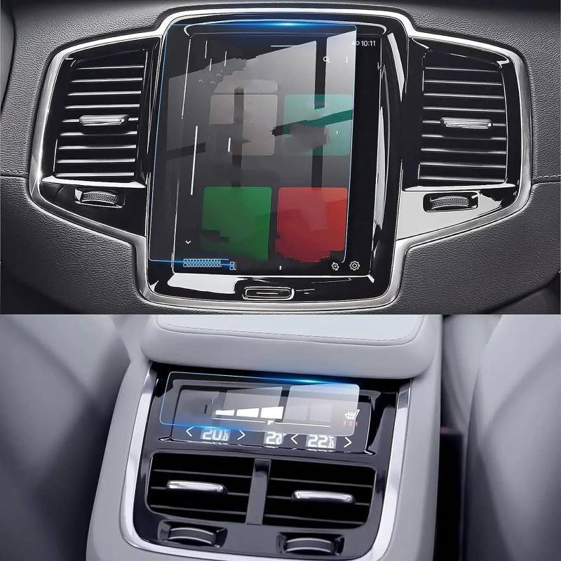 EDAUZVFR Car Displayschutzfolie Kompatibel Mit Volvo Für Xc40 Für Xc60 2016 2017 2018 2019 2020 2021 Auto-Innenraum-Armaturenbrett-Schutzfolie Schutzfolie Aus Gehärtetem Glas von EDAUZVFR