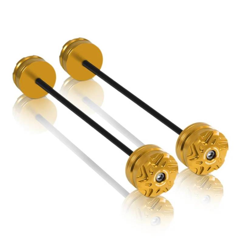 EDAUZVFR Gabelrahmenschieber Kompatibel Mit F850GS 2019 2020 2021 2022 2023 2024 Radgabelachse Crash Slider Motorrad Vorderrad Hinterrad Fallschutz Zubehör(Yellow) von EDAUZVFR