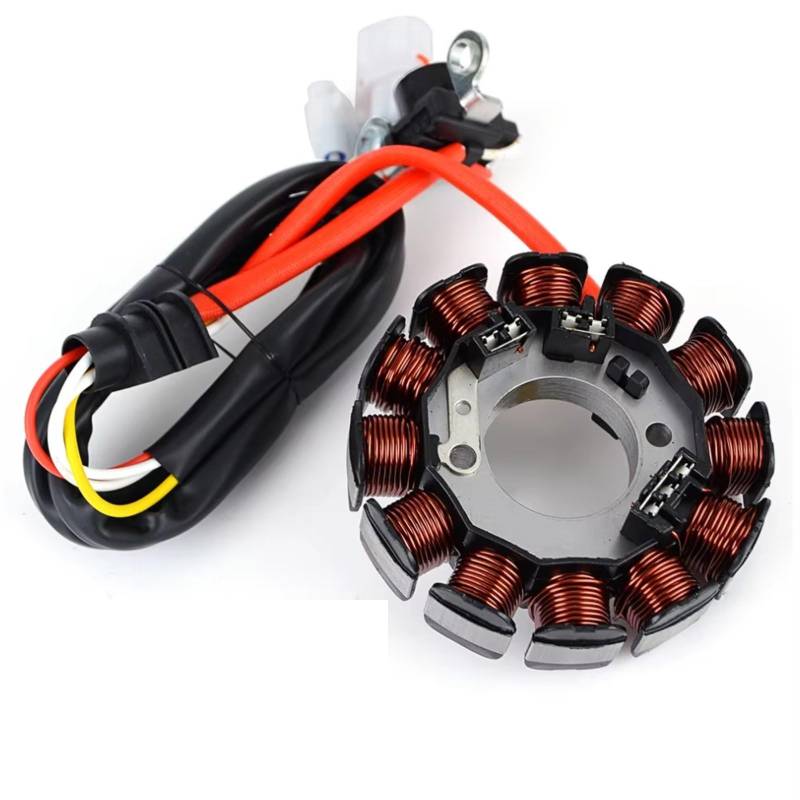 EDAUZVFR Stator Zündspulen Kompatibel Mit Yamaha Für YFZ450R Für YFZ450 2004 2005 2006 2007 2008 5TG-81410-00 Motorradgenerator-Statorspulenzubehör von EDAUZVFR