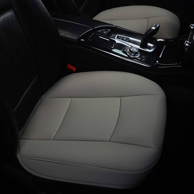 EDEALYN Ultra-Luxus-Autositzbezug aus PU-Leder, für die meisten viertürigen Limousinen und SUVs, Einzelsitzbezug ohne Rückenlehne, 1 Stück (B x T x T) 20,5 x 21 x 0,9 cm von EDEALYN