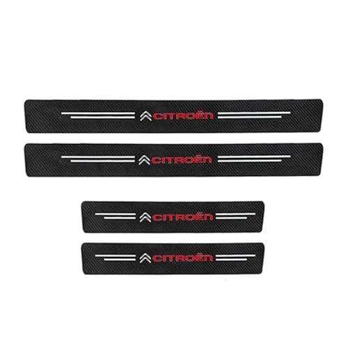 EDOTJD Auto Einstiegsleisten Schutz für Citroen C3 2002-2005, Kohlefaser Türeinstiegsschutz Aufkleber Auto Türschweller Selbstklebend Schutzfolie Kratzfeste Innenzubehör,4pcs EDOTJD Auto Einstiegsleisten Schutz für Citroen C3 2002-2005, Kohlefaser Türeinstiegsschutz Aufkleber Auto Türschweller Selbstklebend Schutzfolie Kratzfeste Innenzubehör,4pcs von EDOTJD