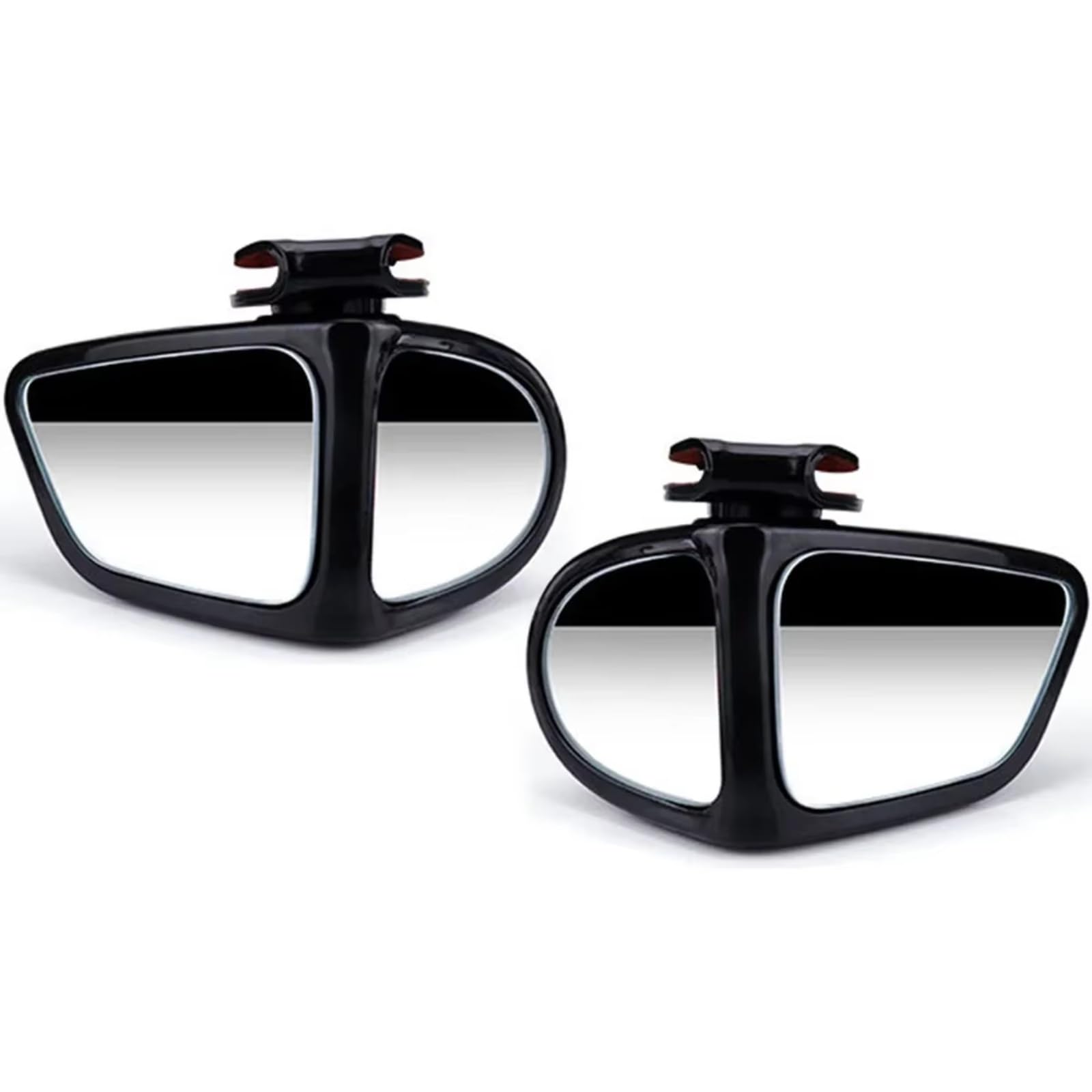 2 Stück Auto-Rückspiegel, 360°-Spiegel Für Toten Winkel, Verstellbar, Drehbar, Konvex, Weitwinkel, Klarer Rückspiegel, Autozubehör(Balck 2pcs) von EDPOAQC