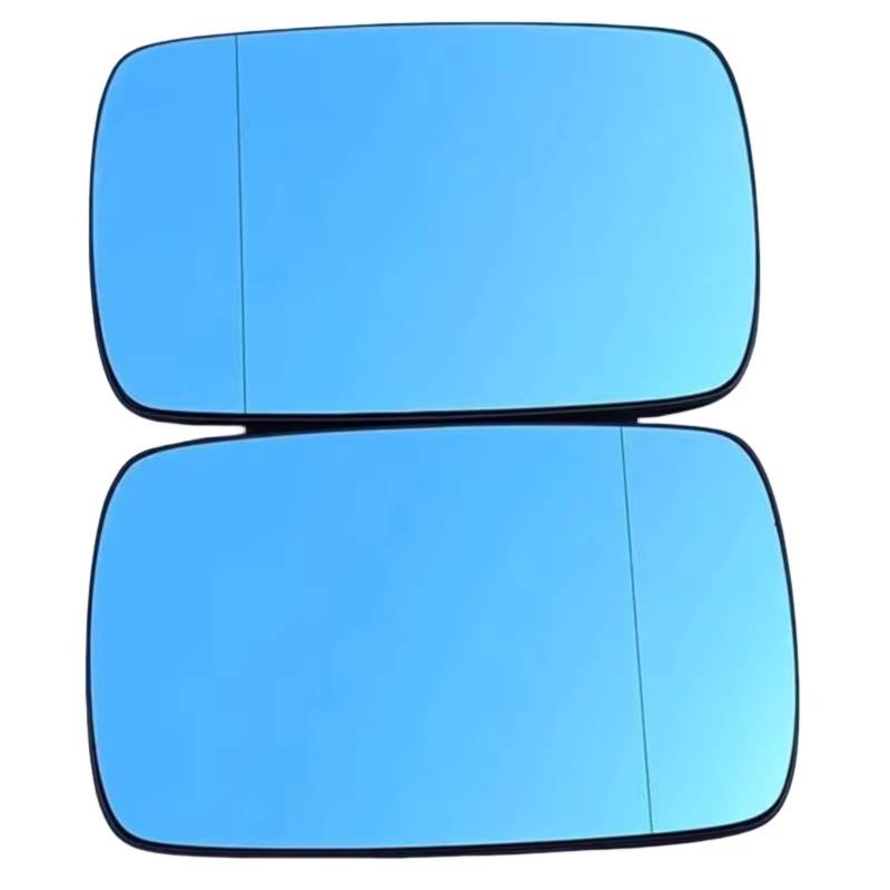 Kompatibel Mit BMW Für 7er E65 E66 E67 2002 2003 2004 2005 2006 2007 2008 Auto Blau Weitwinkelspiegelglas OEM:51167028427 51167028428(A pair heatingBlue) von EDPOAQC