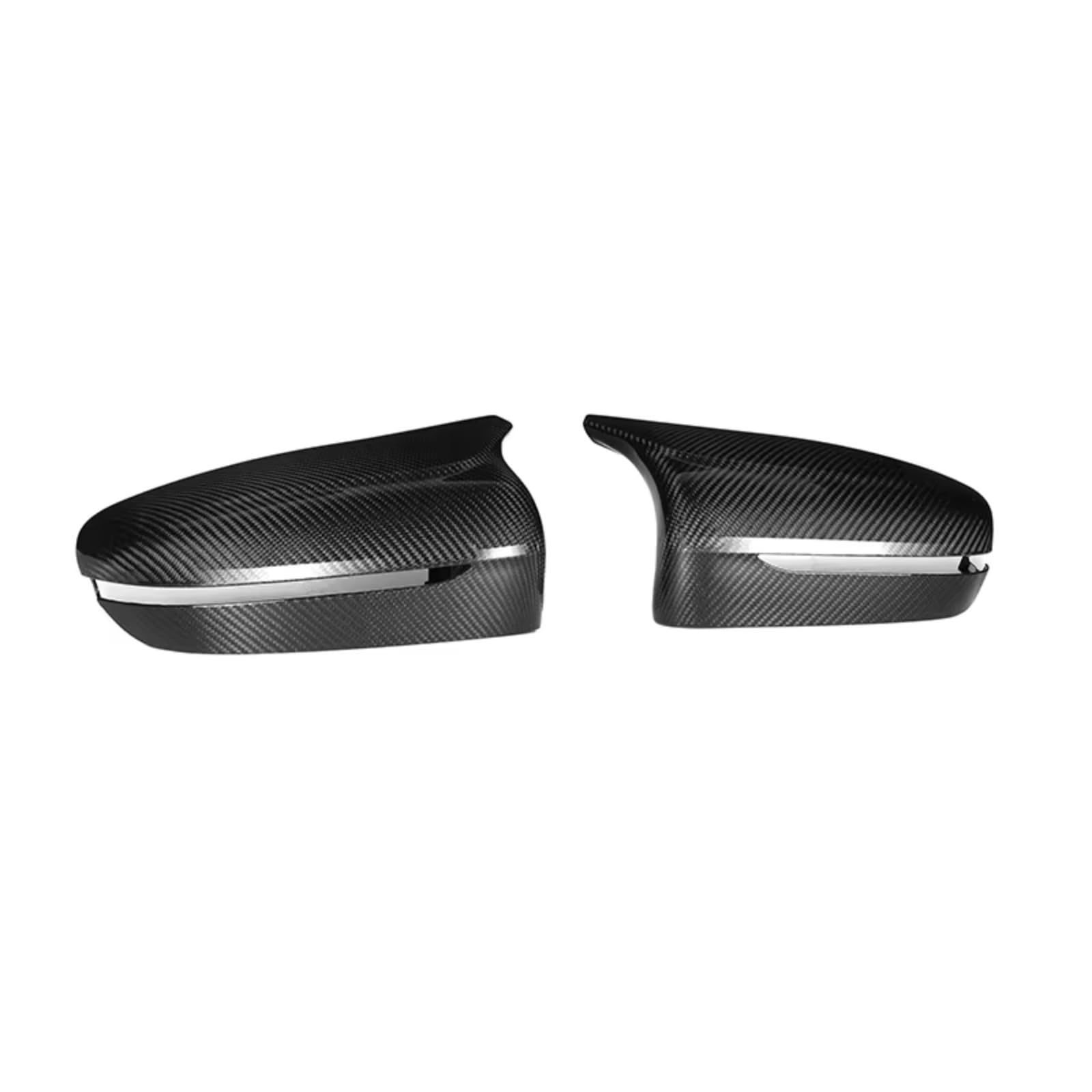 Kompatibel Mit BMW Für M5-Serie F90 2017 2018 2019 2020 2021 2022 2023 2024 Echte Trockene Kohlefaser-Autotür-Seitenrückspiegelkappen(RHD) von EDPOAQC