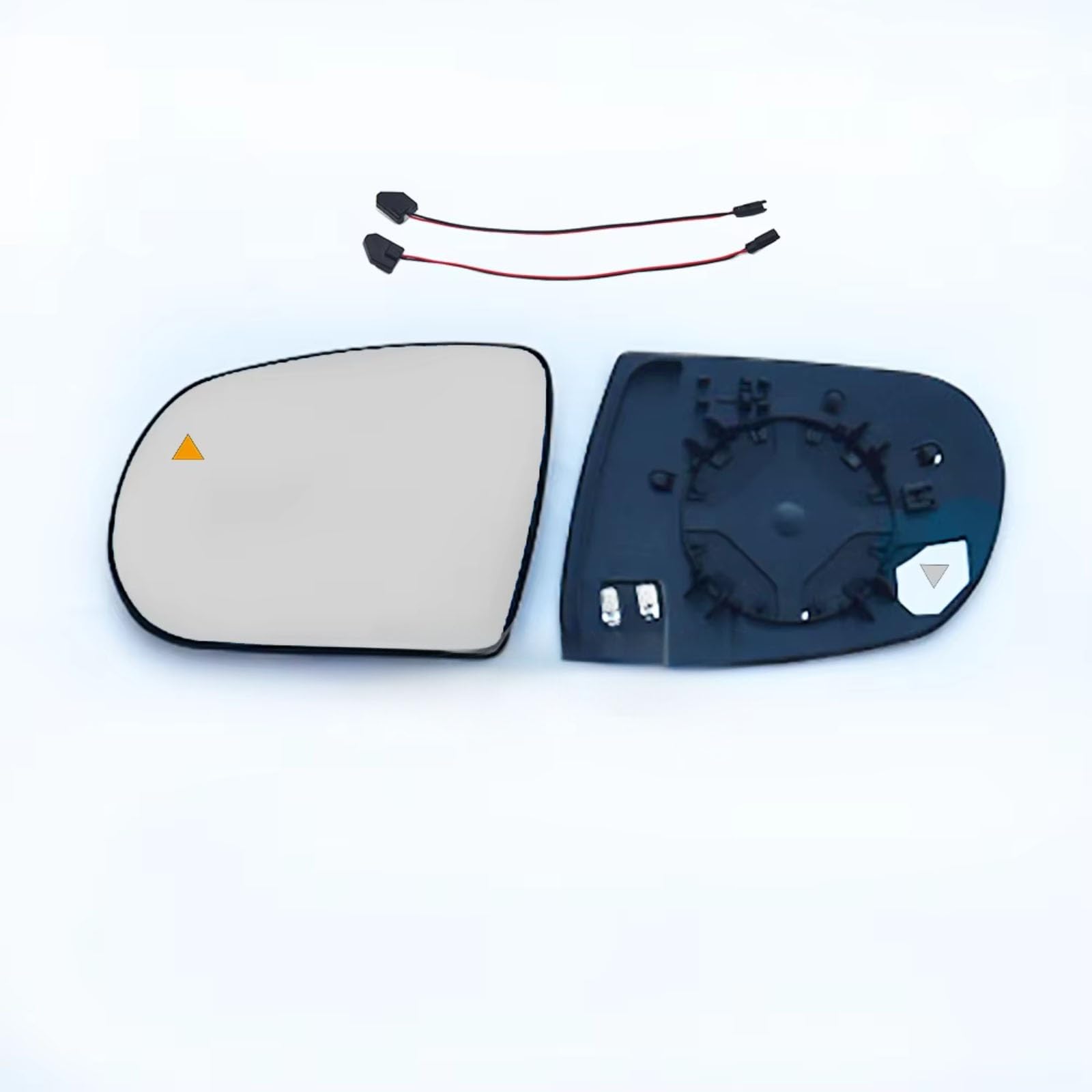 Kompatibel Mit Jeep Für Compass 2017 2018 2019 2020 2021 2022 2023. Seitenrückspiegel, Blaue Glaslinse, Toter Winkel, Autoteile(OEM White heated) von EDPOAQC