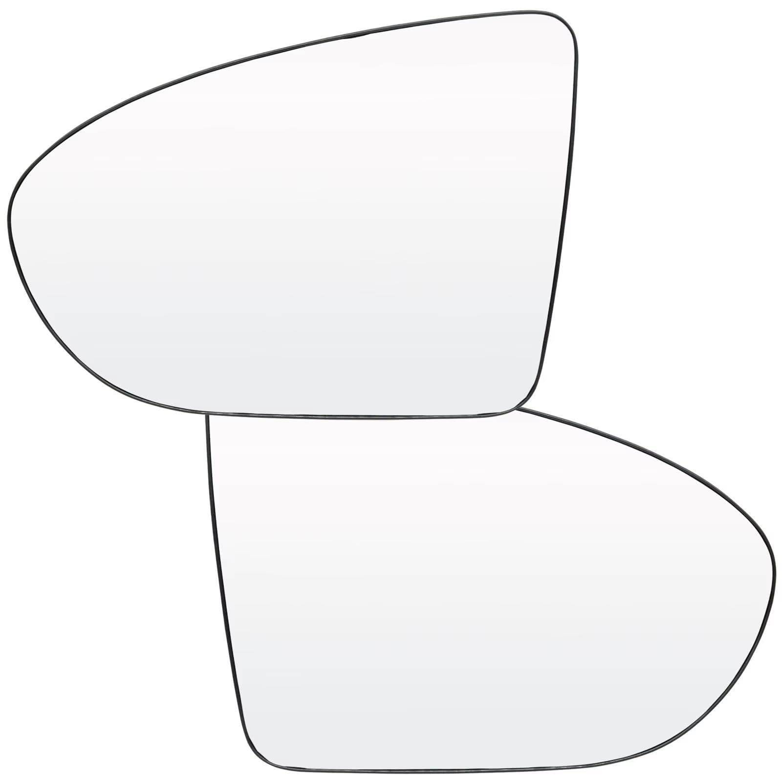 Kompatibel Mit Nissan Für Qashqai J10 2007 2008 2009 2010 2011 2012 2013 2014 Seitenspiegelglas Beheizt OEM: 96302BR72A 96301BR72A(Right) von EDPOAQC