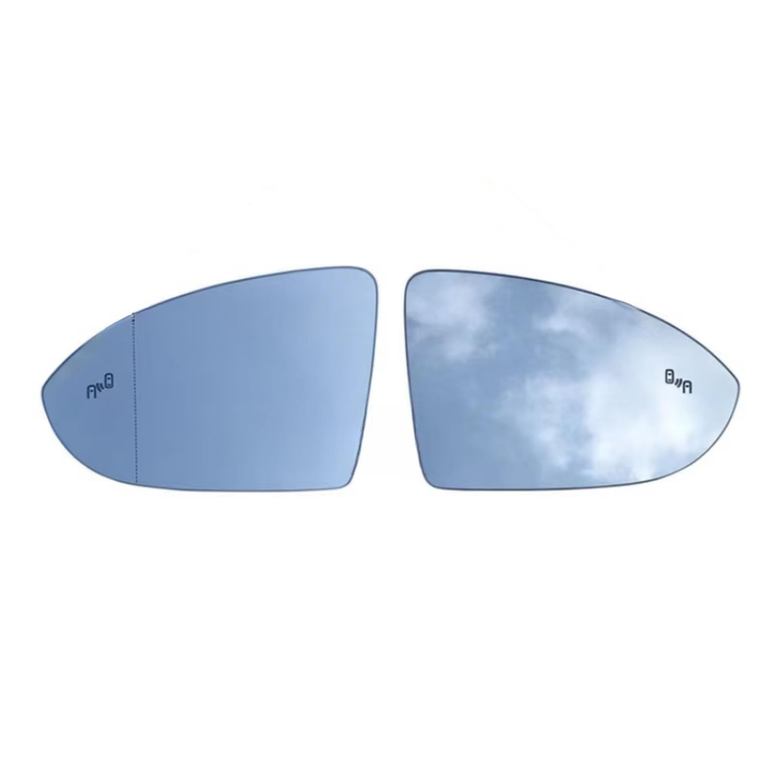 Kompatibel Mit VW Für Touran L 2016 2017 2018, Toter Winkel, Beheizter Rückspiegel, Glas, Autoteile, OEM: 5G0857521M, 5G0857522M(A pair) von EDPOAQC