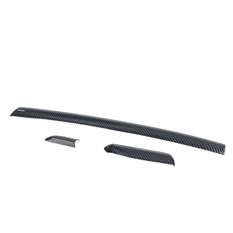 EDSXWUN Aufkleber Getriebeabdeckung Kompatibel Mit A3 S3 RS3 8V 2014 2015 2016 2017 2018. 1 Satz Linke Mittelkonsolen-Türverkleidung Aus Kohlefaser.(3pcs Central Control) von EDSXWUN
