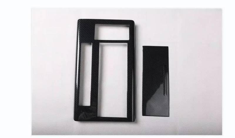 EDSXWUN Aufkleber Getriebeabdeckung Kompatibel Mit CRV 2012 2013 2014 2 Stück Auto-Dekorationsaufkleber Imitation Carbonfaser-Lenkrad-Air-Center-Konsolenpanel(Water Cup) von EDSXWUN