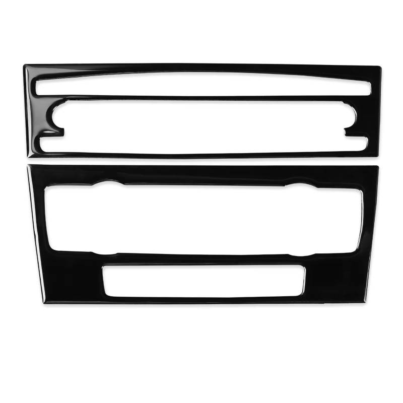 EDSXWUN Aufkleber Getriebeabdeckung Kompatibel Mit Für 3er E90 E92 2005 2006 2007 2008 2009 2010 2011 2012 1 Stück Auto-Innenraum-Zubehör-Aufkleber(D Non-Navigation) von EDSXWUN