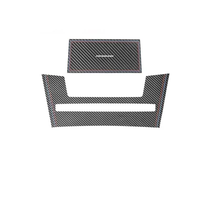 EDSXWUN Aufkleber Getriebeabdeckung Kompatibel Mit Für Serie 5 E60 2004 2005 2006 2007 2008 2009 1 Stück Box Pad Trim Performance Aufkleber Auto-Innenausstattung(A Carbon Leather) von EDSXWUN