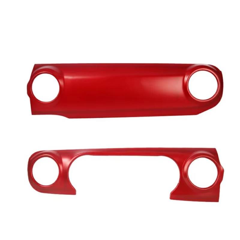 EDSXWUN Aufkleber Getriebeabdeckung Kompatibel Mit Jeep Für Wrangler JL 2018 2019 2020 2021 1 Set Auto-Armaturenbrett Zentrales Bedienfeld Abdeckrahmen Innenausstattung(Matte Red) von EDSXWUN