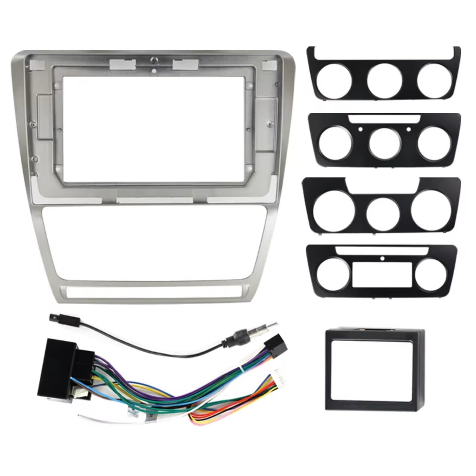 EDSXWUN Aufkleber Getriebeabdeckung Kompatibel Mit Skoda Für Octavia 2008 2009 2010 2011 2012 2013 1 Stück Autoradio Stereo-Multimedia-Player Armaturenbrett(SK02) von EDSXWUN