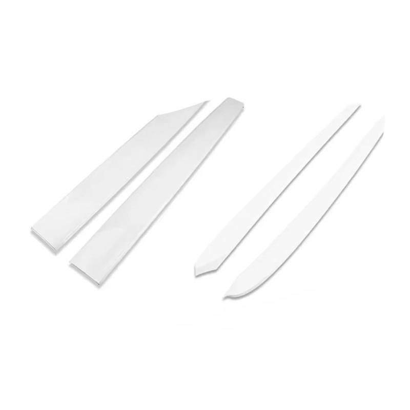 EDSXWUN Aufkleber Getriebeabdeckung Kompatibel Mit Tesla Für Model 3 2021 2022 2023 2 Stück, Linke Und Rechte Mittelkonsolenverkleidung Dekorabdeckung Mittelkonsolenornamente(Set Glossy White) von EDSXWUN