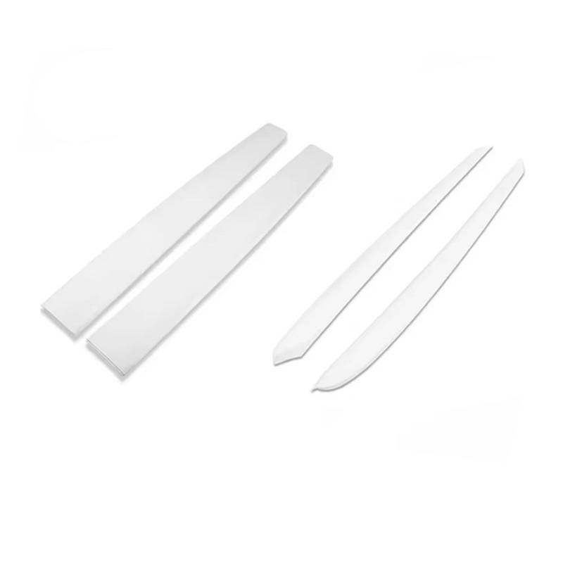EDSXWUN Aufkleber Getriebeabdeckung Kompatibel Mit Tesla Für Model 3 2021 2022 2023 2 Stück, Linke Und Rechte Mittelkonsolenverkleidung Dekorabdeckung Mittelkonsolenornamente(Set Matte White) von EDSXWUN