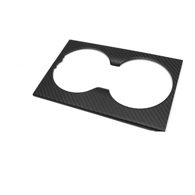 EDSXWUN Aufkleber Getriebeabdeckung Kompatibel Mit Tesla Für Model 3 2024 2025 1 Stück Autoinnenraum-Mittelkonsole Vorder- Und Rücksitz-Wasserbecher-Panel Zubehör(Front Cup Matte) von EDSXWUN